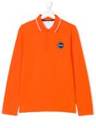 Boss Kids Long Sleeve Polo Shirt - Yellow & Orange