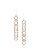 Astley Clarke Large 'varro Honeycomb' Diamond Drop Earrings, Women's, Metallic