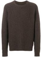Holland & Holland Honeycomb Jumper - Brown