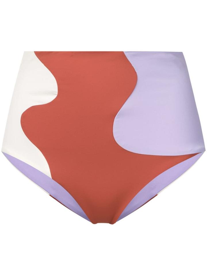 Mara Hoffman High-rise Bikini Bottoms - Purple