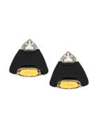 Camila Klein Triangle Stud Earrings - Silver