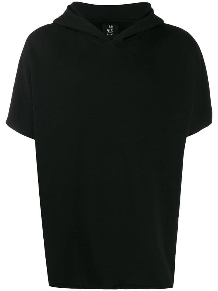 Thom Krom Short Sleeve Hoodie - Black