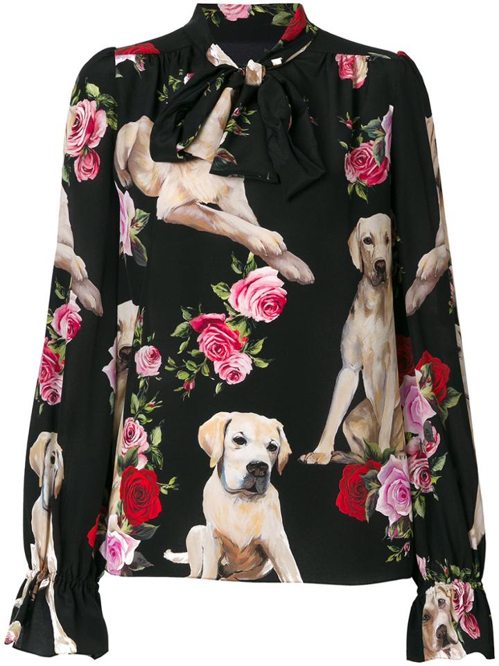 Dolce & Gabbana Mimmo Printed Blouse - Black