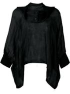 Alexander Wang Oversized Sweatshirt Shrug - Black