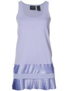 Fenty X Puma - Pleated Hem Jersey Dress - Women - Cotton - L, Pink/purple, Cotton