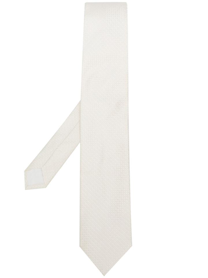 Lardini Stitch Detail Tie - Nude & Neutrals