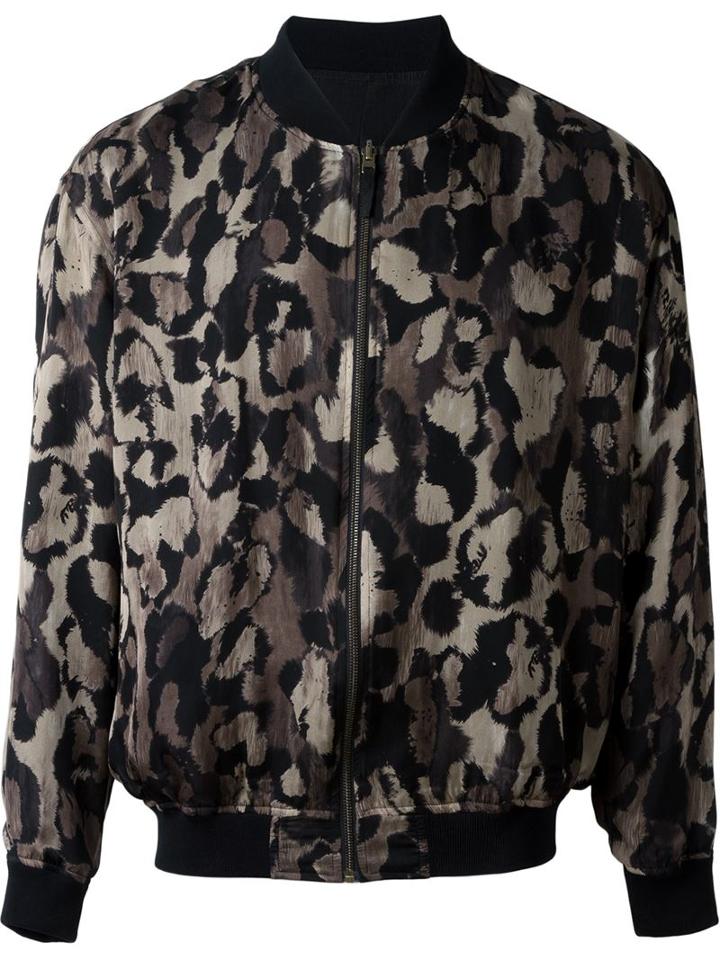 Faith Connexion 'leo Print' Reversible Bomber Jacket
