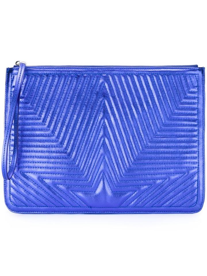 Golden Goose Deluxe Brand Stitched Star Clutch