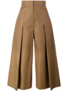 Fendi Pleated Wide-leg Trousers - Green