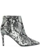 Patrizia Pepe Snakeskin Effect Boots - Grey