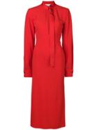 Victoria Beckham Front Split Crepe Dress - Red