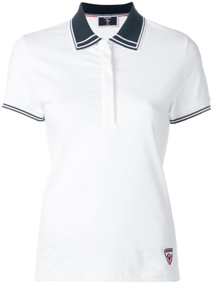 Rossignol Sandrine Polo Shirt, Women's, Size: 40, White, Cotton/spandex/elastane