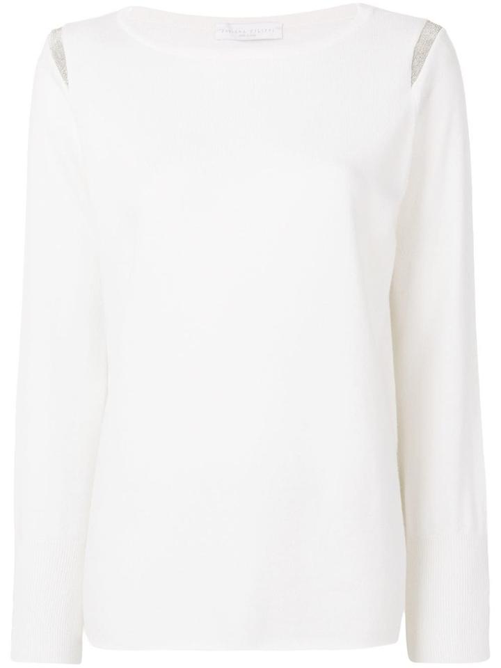 Fabiana Filippi Sleeve Insert Long Sleeve Top - Nude & Neutrals