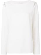 Fabiana Filippi Sleeve Insert Long Sleeve Top - Nude & Neutrals