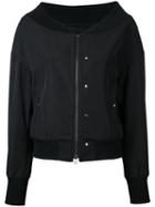 Le Ciel Bleu - Boat Neck Bomber - Women - Polyester - 36, Black, Polyester