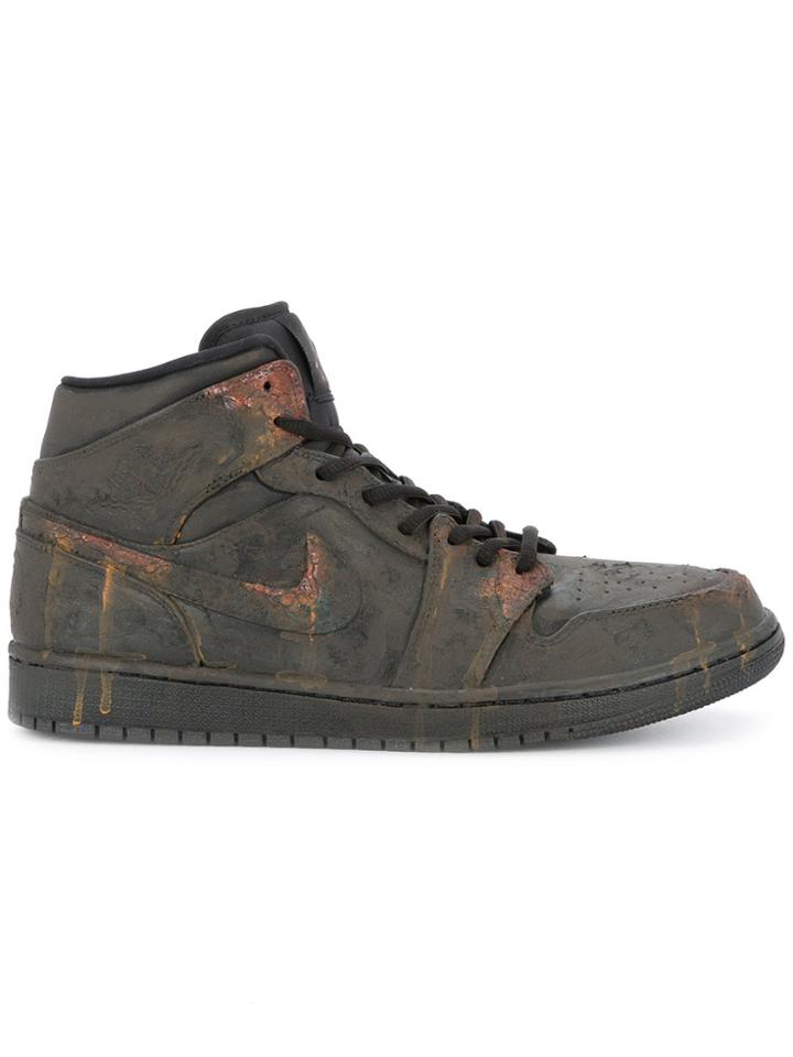 Nike Rust Effect Air Force Sneakers - Black