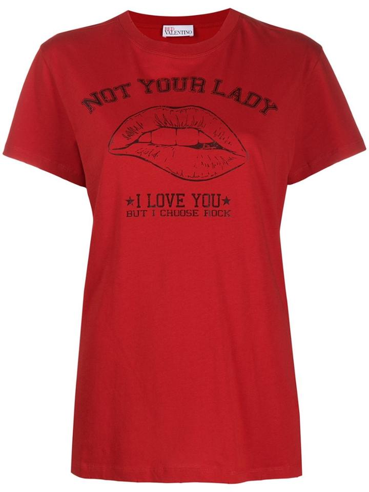 Red Valentino Red(v) Graphic Print T-shirt