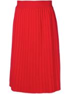 Chinti & Parker High-waist Pleated Skirt - Red