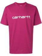 Carhartt Logo Print T-shirt - Pink