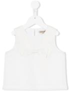 Hucklebones London - Origami Bow Shell Top - Kids - Cotton/polyester - 8 Yrs, White
