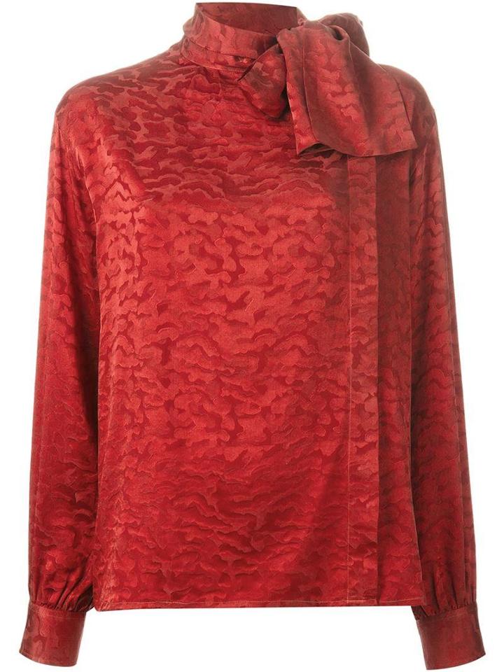 Yves Saint Laurent Vintage Pussy Bow Collar Blouse