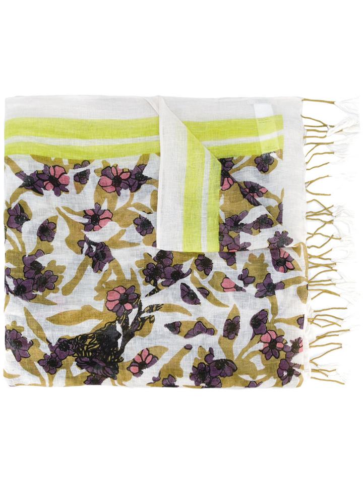 Dorothee Schumacher - Multi Printed Scarf - Women - Linen/flax - One Size, Women's, Linen/flax