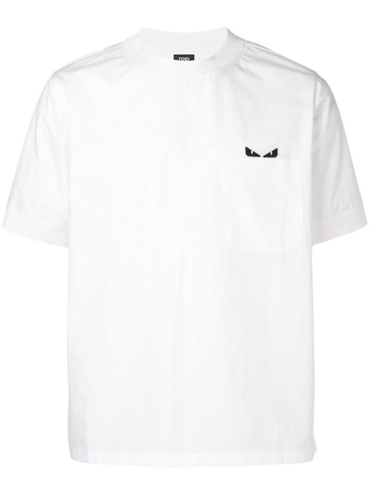 Fendi Embroidered Bag Bugs Motif T-shirt - White
