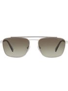 Prada Eyewear Vintage Aviator Sunglasses - Brown