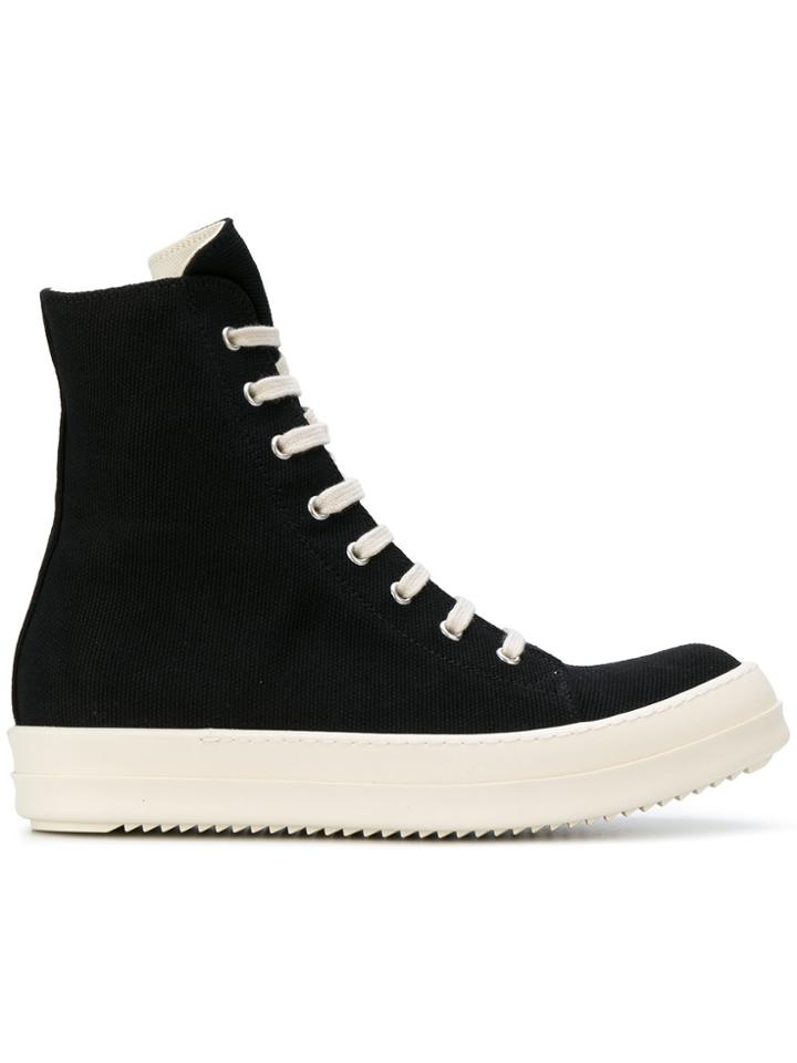 Rick Owens Drkshdw Contrast Hi-tops - Black