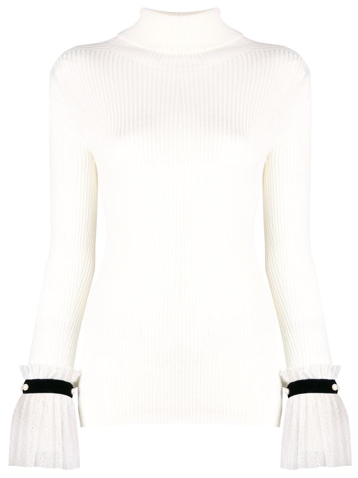 Philosophy Di Lorenzo Serafini Roll Neck Ribbed Sweater - Nude &