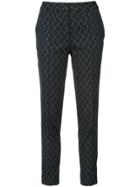 Yigal Azrouel Jacquard Pattern Trousers - Black