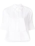 Carven Cropped Poplin Shirt - White