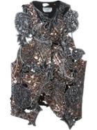 Sonia Rykiel Sequinned Embroidered Lace Top