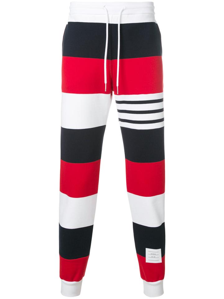 Thom Browne Engineered Rugby Stripe Classic Loopback Jersey Sweatpants