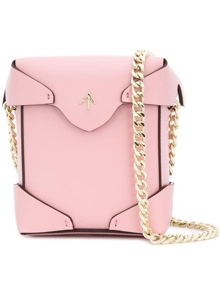Manu Atelier Pristine Mini Crossbody Bag - Pink