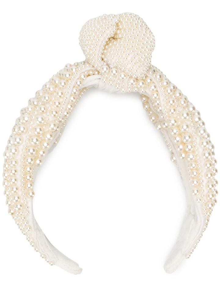 Mary Jane Claverol Frankie Headband - White