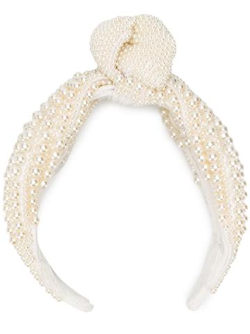 Mary Jane Claverol Frankie Headband - White