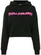 Ashley Williams Dave Cropped Hoodie - Black