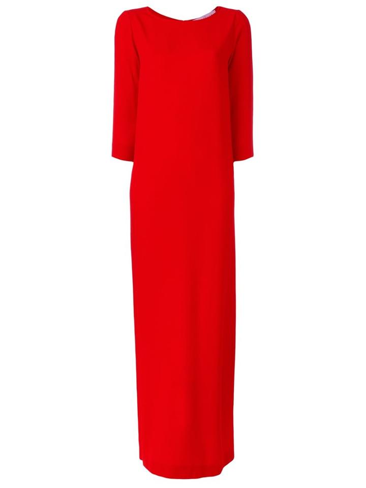 Gianluca Capannolo 'camille' Long Dress, Women's, Size: 38, Red, Acetate/viscose