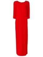 Gianluca Capannolo 'camille' Long Dress, Women's, Size: 38, Red, Acetate/viscose