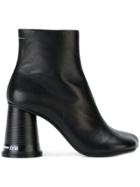 Mm6 Maison Margiela Boots With Cup Shaped Heel - Black