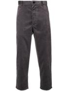 Comme Des Garçons Shirt Boys Corduroy Cropped Trousers - Grey