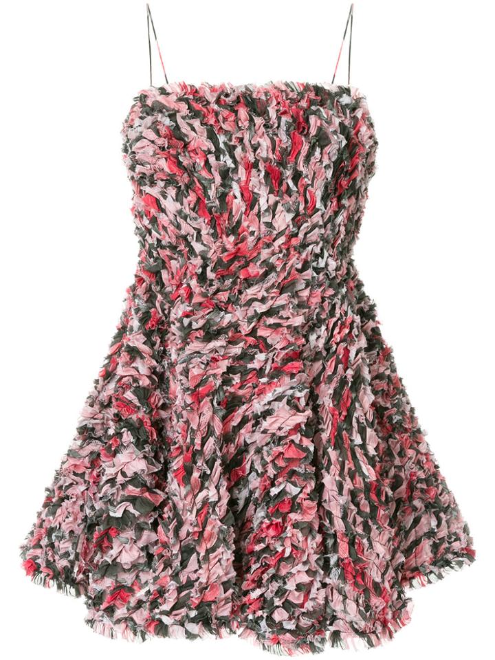 Aje Grevillea Textured Mini Dress - Pink & Purple