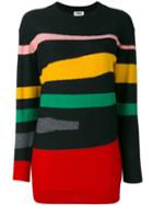 Sonia By Sonia Rykiel - Geometric Intarsia Jumper - Women - Acrylic/wool - S, Black, Acrylic/wool
