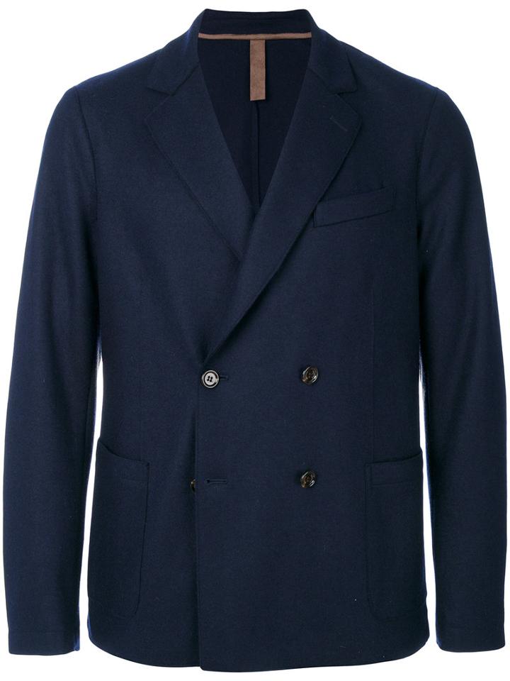 Eleventy - Double-breasted Blazer - Men - Polyamide/acetate/wool/polybutylene Terephthalate (pbt) - 52, Blue, Polyamide/acetate/wool/polybutylene Terephthalate (pbt)