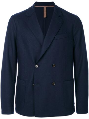 Eleventy - Double-breasted Blazer - Men - Polyamide/acetate/wool/polybutylene Terephthalate (pbt) - 52, Blue, Polyamide/acetate/wool/polybutylene Terephthalate (pbt)