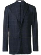 Boglioli Three-button Check Blazer - Blue