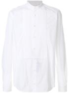 Dell'oglio Pleated Bib Shirt - White