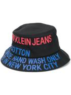Calvin Klein Logo Bucket Hat - Black