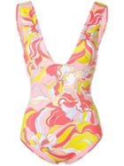 Emilio Pucci Printed One Piece Swimsuit - Pink